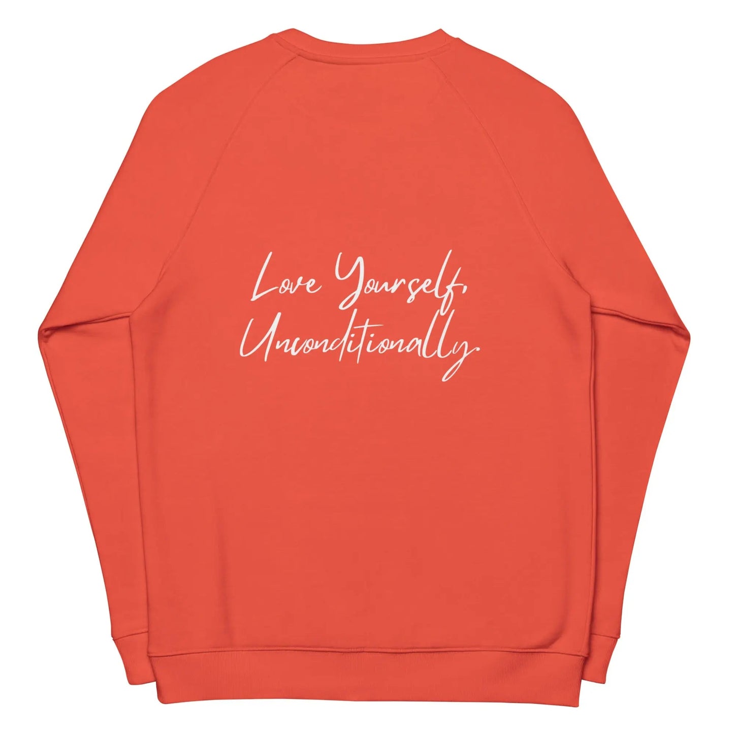 Organic sweatshirt SELF LOVE Unisex organic raglan sweatshirt