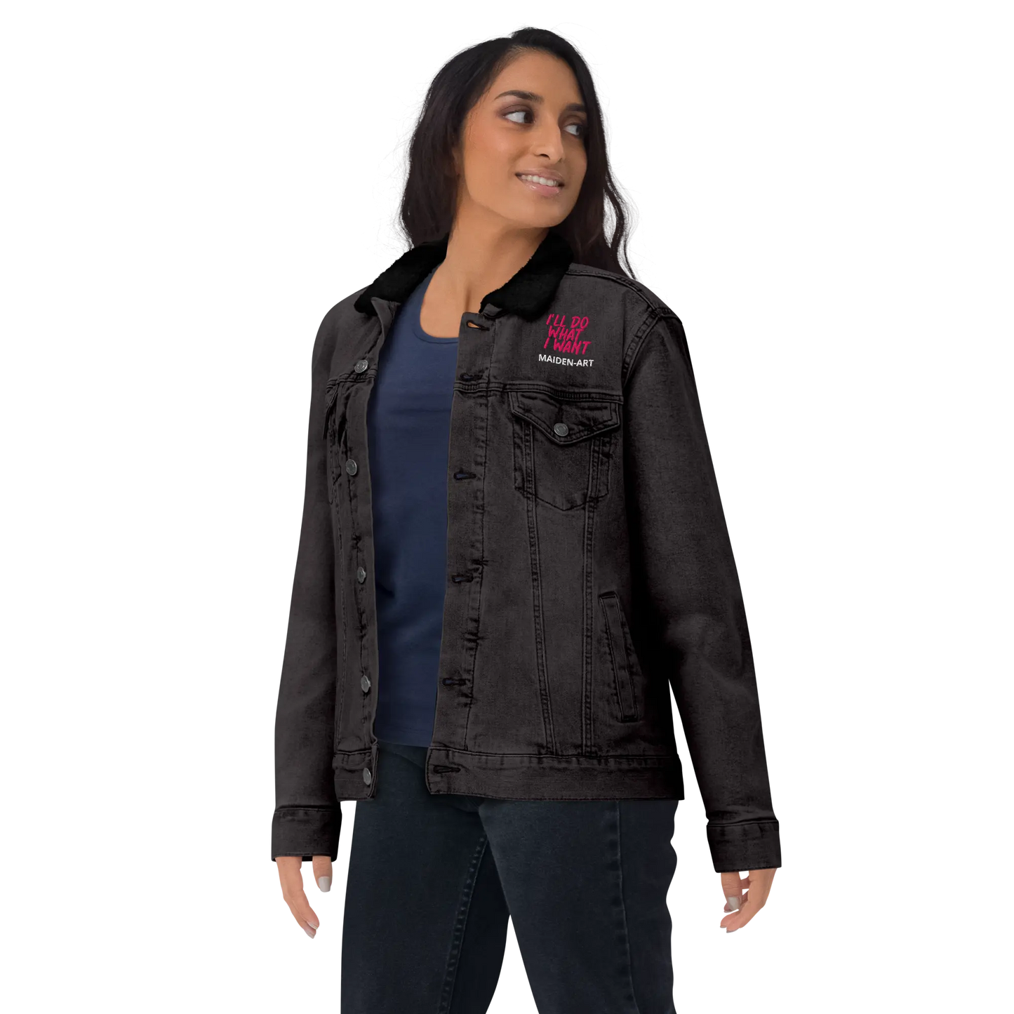 Denim sherpa jacket REBEL GIRL