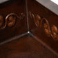 33" Drop-in Single Well Floral Design Hammered Copper Kitchen Sink