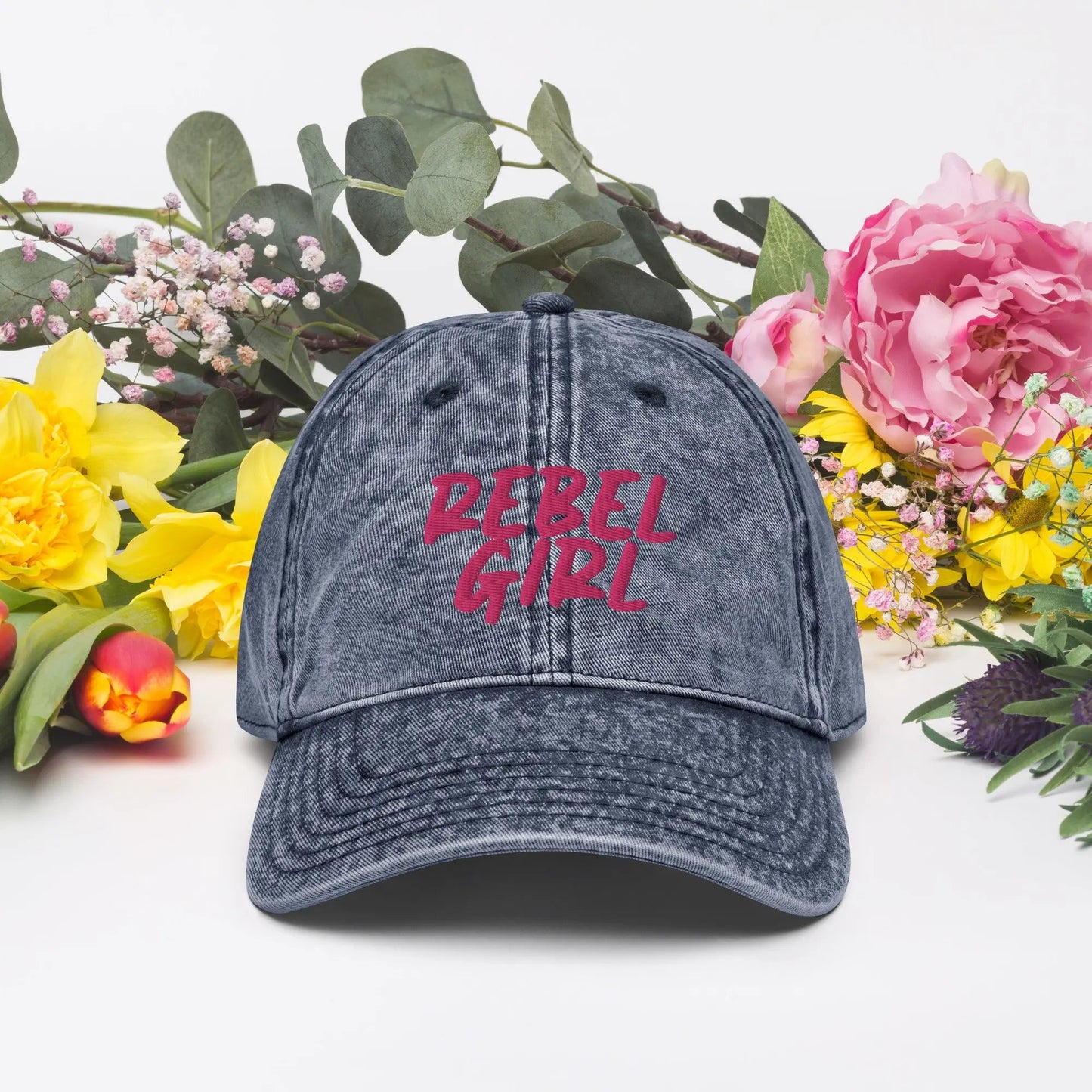 Vintage Cap REBEL GIRL Vintage Cotton Twill Cap