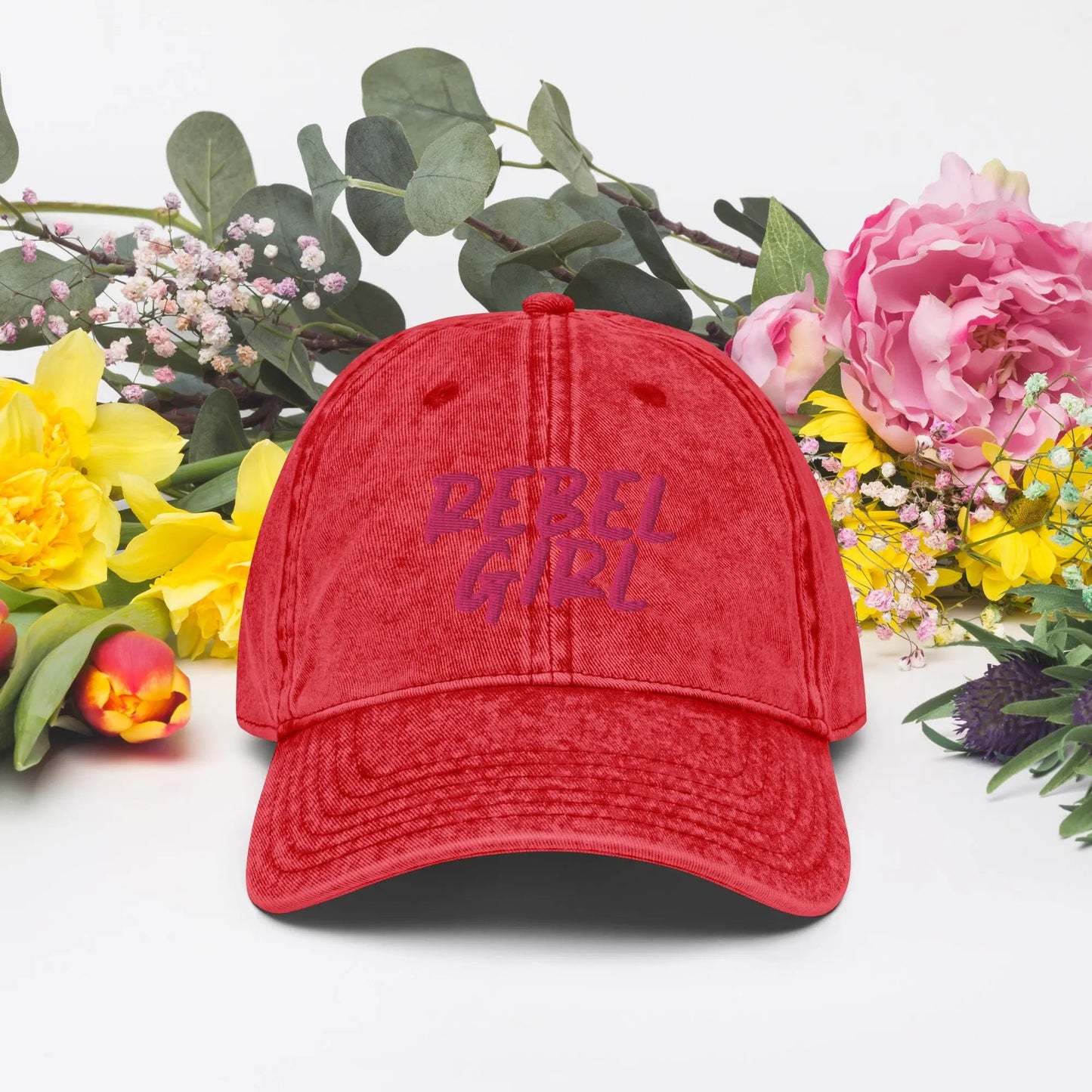 Vintage Cap REBEL GIRL Vintage Cotton Twill Cap