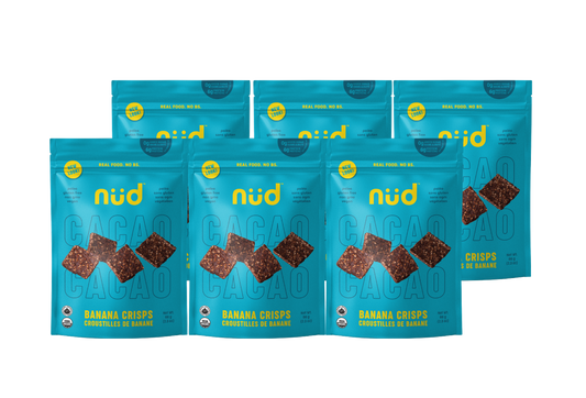 Cacao Banana Crisps, 6 x 66g -Pack