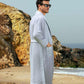 Men's Lightweight Waffle Spa Robe with Shawl Collar