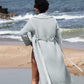 Women’s Lightweight Waffle Spa Robe with Shawl Collar