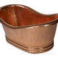 30" Oval Tub Shaped Hammered Copper Cooler
