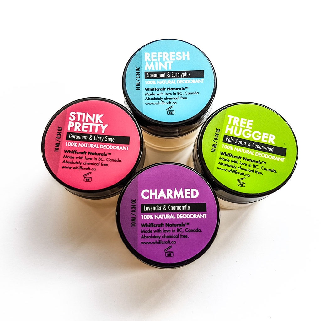 Natural Deodorant Sample Pack (4 Scents)