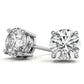 1.50 CTW Lab Grown Diamond Round Stud Earrings in 14K Solid Gold – G/VS Certified