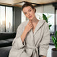 Womens Hooded Turkish Cotton Terry Cloth Robe