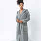 Womens Hooded Turkish Cotton Terry Cloth Robe
