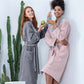 Women's Plush Microfiber Spa Robe