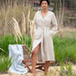 Women’s Turkish Cotton Waffle Hooded Robe