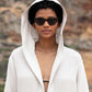 Women’s Turkish Cotton Waffle Hooded Robe