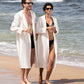 Women’s Turkish Cotton Waffle Hooded Robe