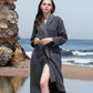 Women’s Lightweight Waffle Spa Robe with Shawl Collar