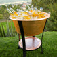 24" Round Bucket Hammered Copper Cooler