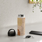 Orange Abstract Desert Handle Lid Water Bottle